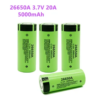 

10PCS 26650A 3.7V 5000mAh battery high capacity 26650 20A power battery lithium ion rechargeable battery for toy flashlight