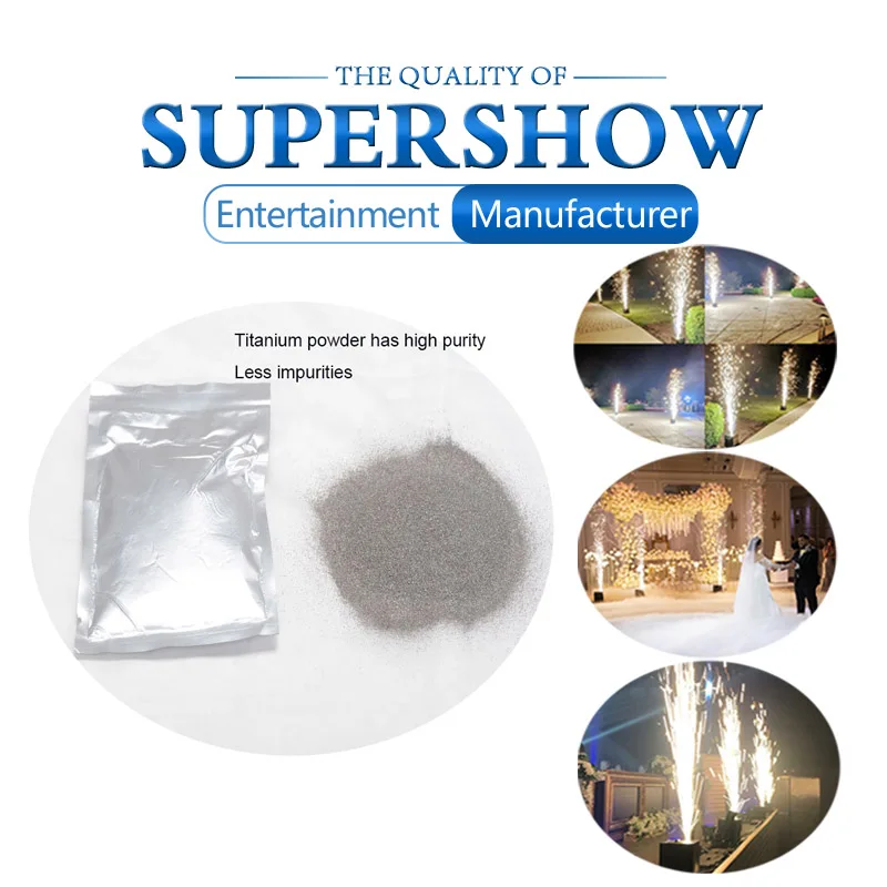 10 пакетов Ti Powder 200 г/пакет титановый металлический порошок для холодной свечи
