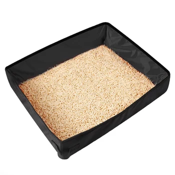 

Folding Pet Cat Litter Box Portable Travel Toilet Seat Waterproof Outdoor Foldable Cat Litter Box Ccat Toilet Training Potty S23