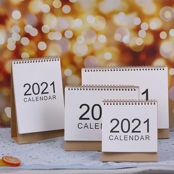 

Desk Calendar 2020-2021 Desktop Ornaments Work Note Calendar New Year Schedule