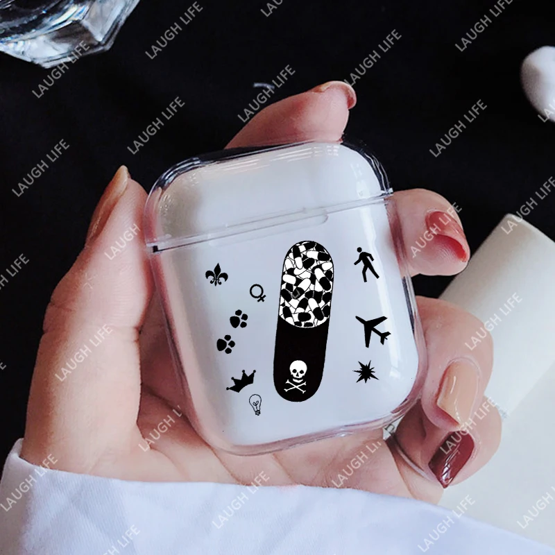 

Case For Clear AirPods 1/2 Bluetooth Wireless Earphone Case For Hard Apple Airpod Case Cover For Charging Box Art Capsule Travel