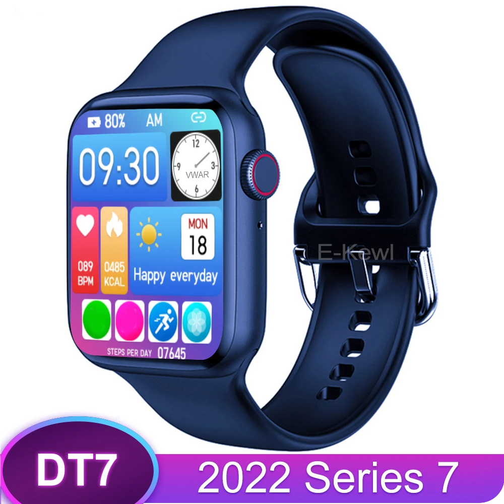 2022 Смарт-часы IWO Vwar DT7 Series 7 с беспроводной зарядкой и вызовом Siri 200 +