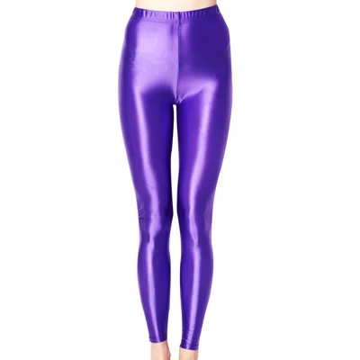 NEST Hyrax trends женские сексуальные мигающие колготки из сатина с высокой талией, тонкие спортивные колготки для фитнеса LEOHEX - Цвет: purple