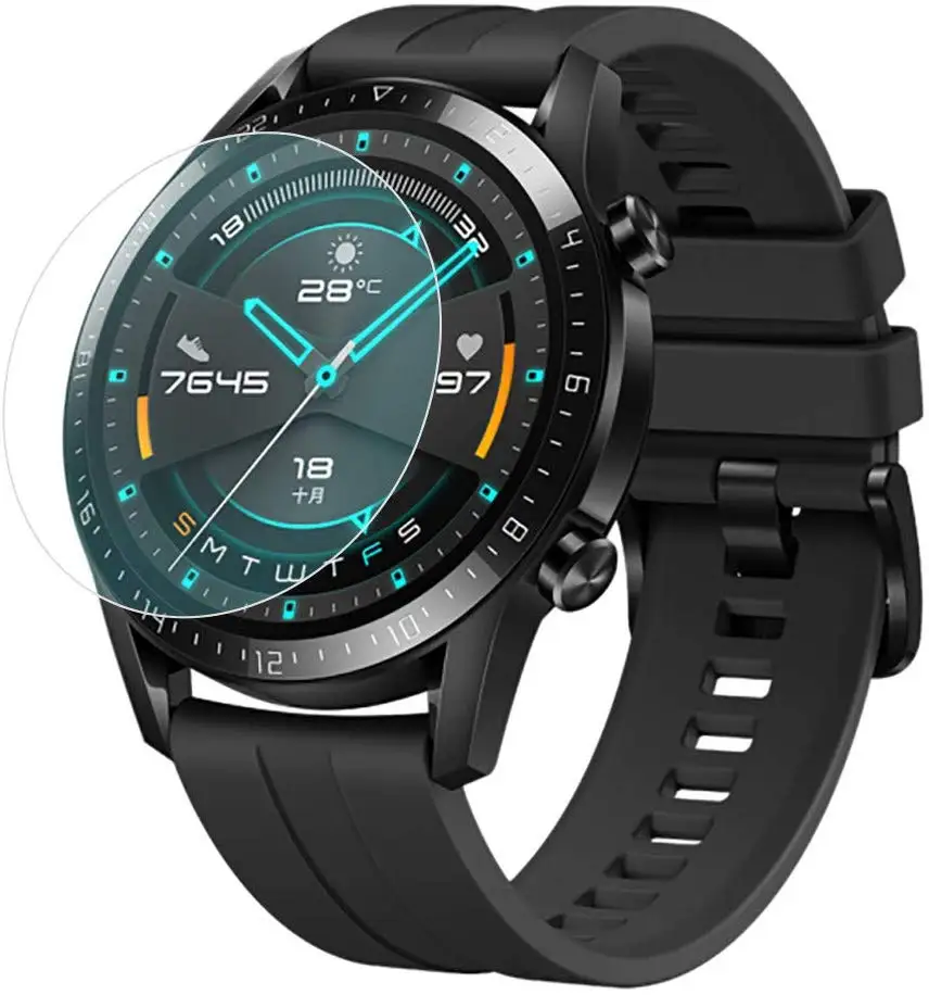 Плёнка из закалённого стекла для Huawel часы GT 2 46 мм smart Watch Защитная пленка защита
