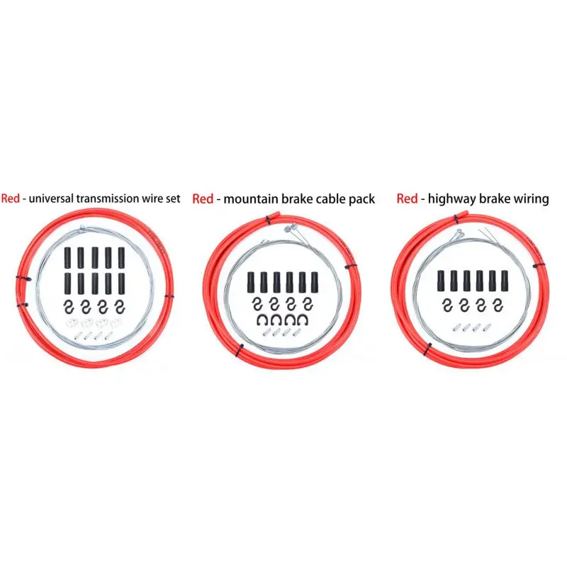 Трансмиссионный тормоз, комплект, Проволочная трубка, Аксессуары для велосипеда, универсальный тормоз, трансмиссионный кабель, комплект