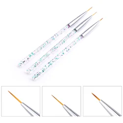 Elegant Nail Art Brush Set with Acrylic Handles - Professional Gradient, Painting, and Dotting Tools for Salon - Quality Manicures (13)