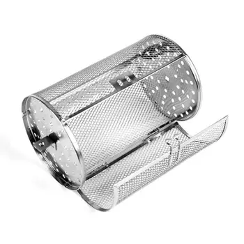 

Stainless Steel Rotisserie Oven Basket for Roasting Baking Nuts Coffee Beans