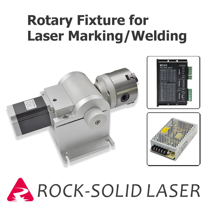 Rotary Fixture Gripper 80mm D80 Chuck For Laser Marking Welding Machine