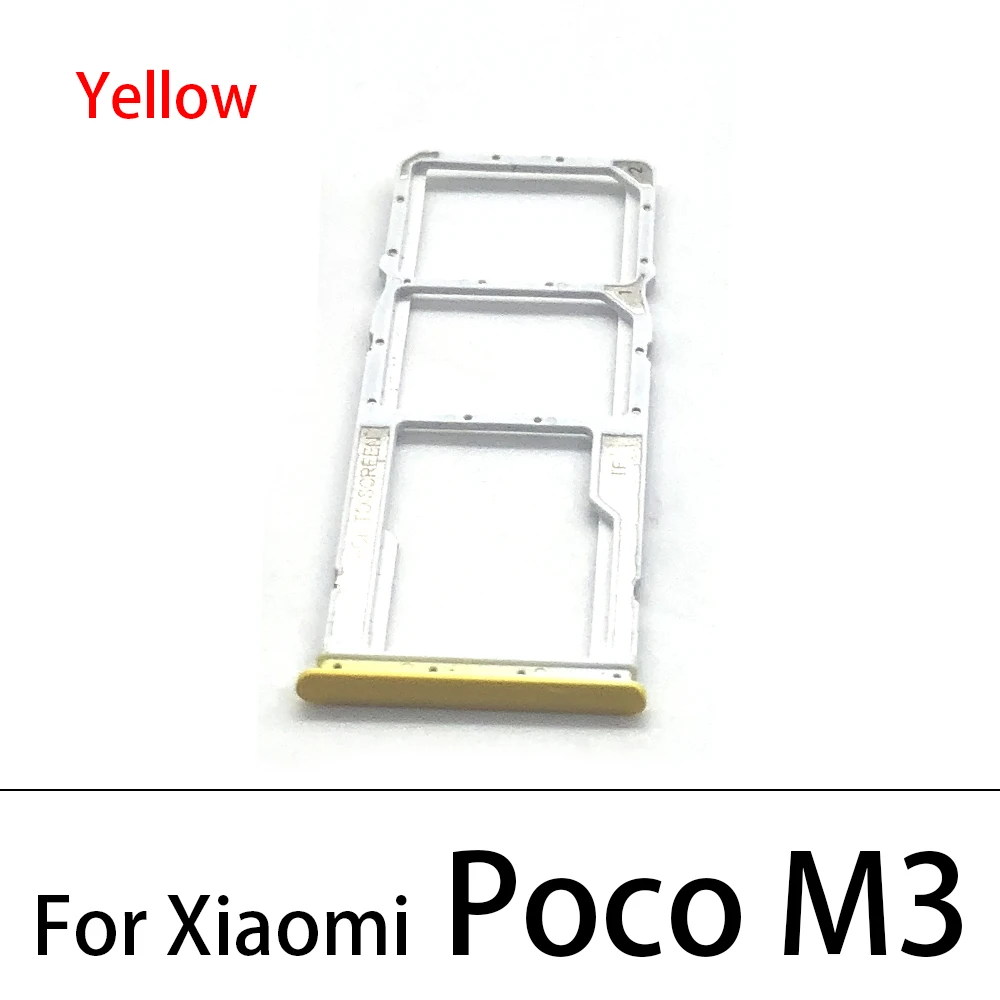 Sim Card Slot Lade Houder Voor Xiaomi Poco M3 Sd-kaart Lade Houder Telefoon Vervangende Onderdelen Voor Xiaomi Poco F3 sim Kaart Lade