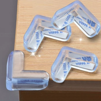 

Baby Safety L Shape Transparent Protector Cover Table Corner Guards Children Protection Furnitures Edge Corner Guards