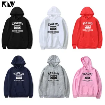 

KLV Women Stranger Friends Don't Lie Hawkins Middle School Ladies HoodieS Sweatshirt