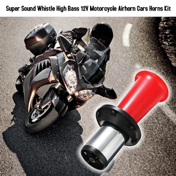 

Hot 12V Car Horn Car Trumpet Vehicle Single Tube Horn Super Sound Whistle High Bass Motorcycle Air horn Kit