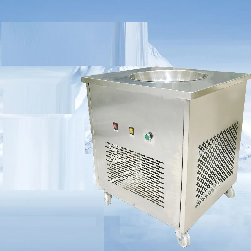 

Single-pan Fried Yogurt Machine Commercial Fried Ice Machine Fried Congee Machine Fried Fruit, Dairy Fruit Machine Fried