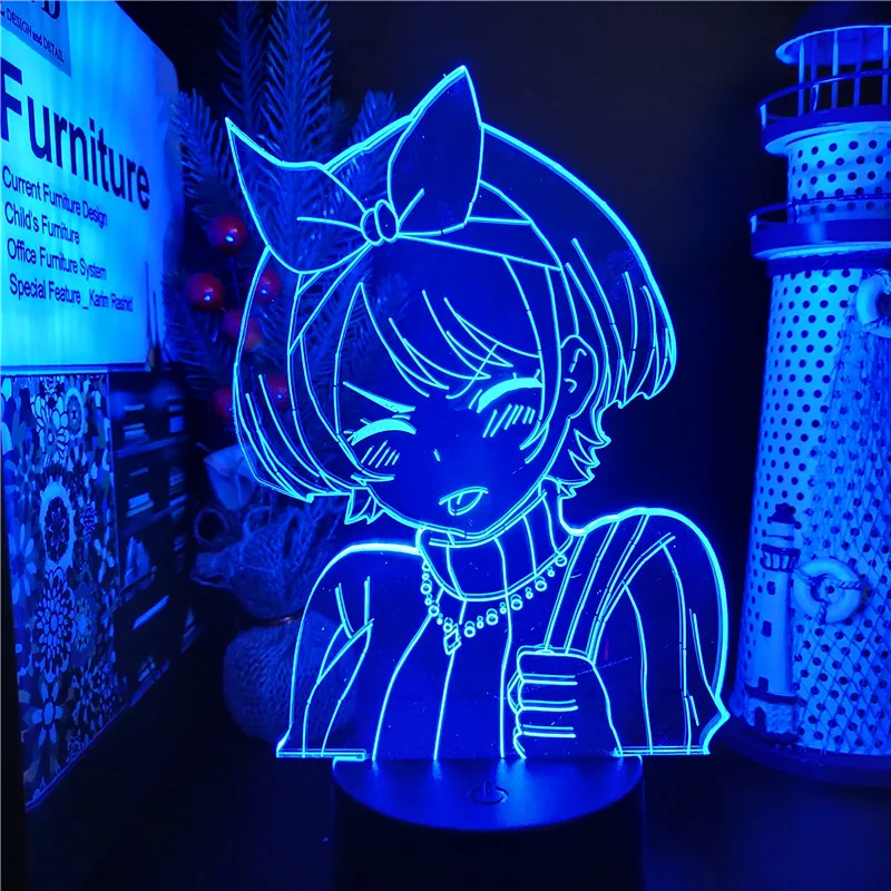 

Rent A Girlfriend Sarashina Ruka LED Anime Night Light For Kids Bedroom Decor Night Lamp Birthday Gift Manga Illusion Table Lamp