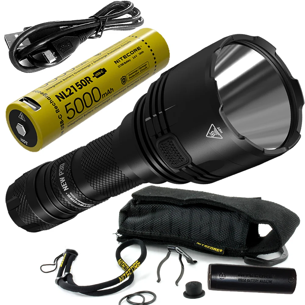 Новинка фонарик NITECORE P30 NL2150R 5000 мАч USB C перезаряжаемая батарея 1000 люмен