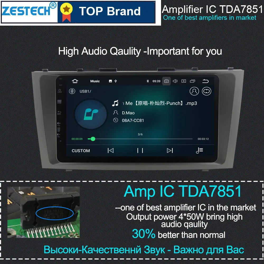 Android 2 din автомобильное радио DVD GPS плеер для Toyota Camry 40 2007 2008 2009 стереосистема Аудио