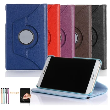 

360 Rotating Case for Samsung Galaxy Tab A 10.1 2019 T510 T515 Stand PU Leather Cover for SM-T510 SM-T515 10.1 " Cover+film+pen