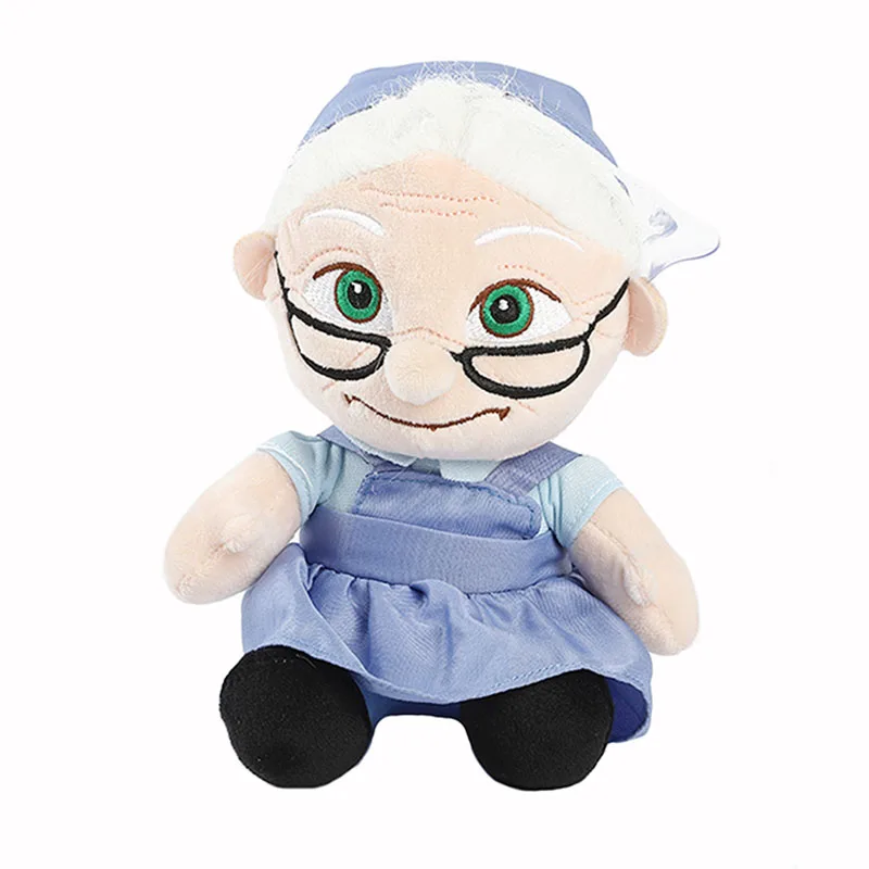 20cm Carl UP Plush Movie UP Character Plushie Toy Flying Ring Travel Carl Old Man&Lady Stuffed Peluche for Kids Birthday Gifts
