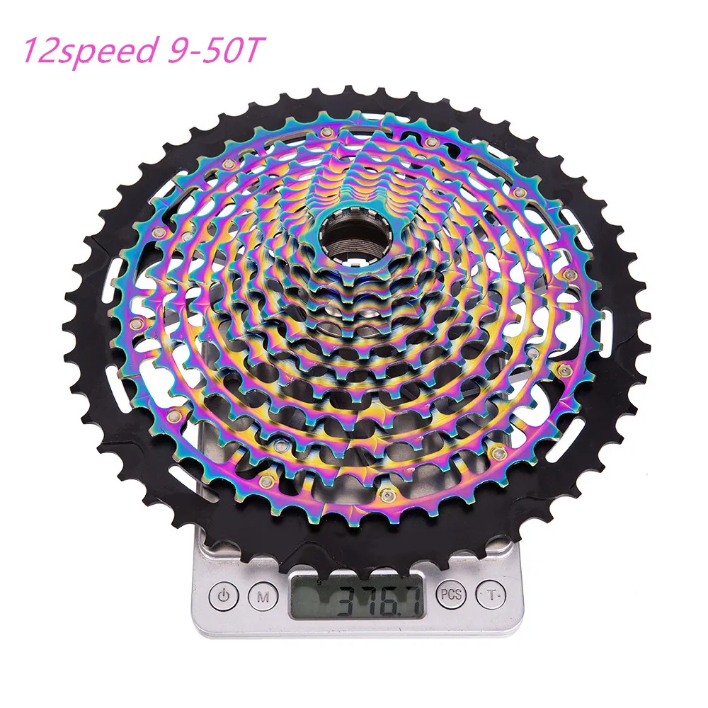 ZTTO MTB Bicycle Cassette 12 Speed 9-50T XD Cassette Black Cassette Freewheel