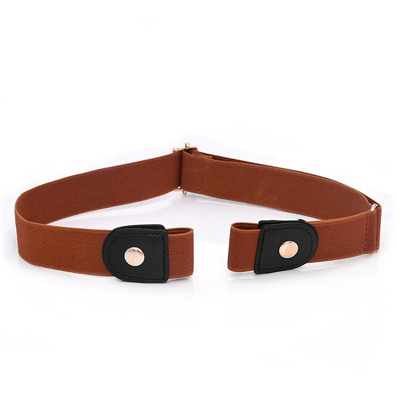 

Women Belt Fashion Stretch Invisible Belt Without Buckle Brand New Elastic Simple Versatile Belt