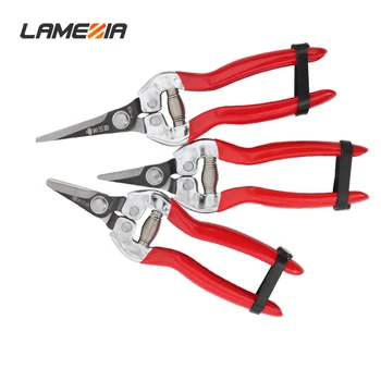 

LAMEZIA Pruning Shears Fruit Picking Scissors SK5 Steel Tree Branches Clippers Flower-arranging Bonsai Tools Secateur