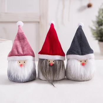 

3pcs/set Handmade Swedish Gnome Tomte Doll Ornaments Christmas Elf Decoration Thanks Giving Day Gifts