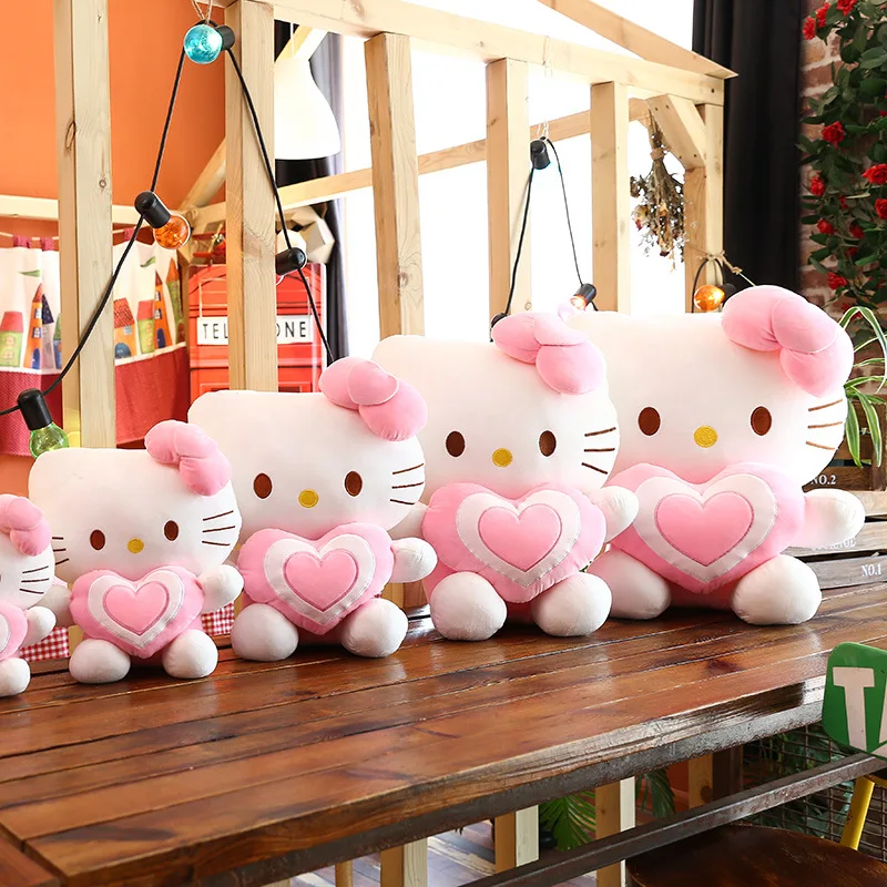 Креативные подарки Douyin знаменитостей Стильные Плюшевые игрушки hello kitty подушка милый аниме игрушка для девочек сердце подарок
