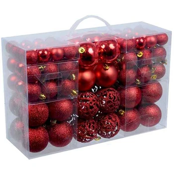 

100Pcs Christmas Ball Box Set Available Holiday Christmas Tree Ornament Decorations Christmas Decorations