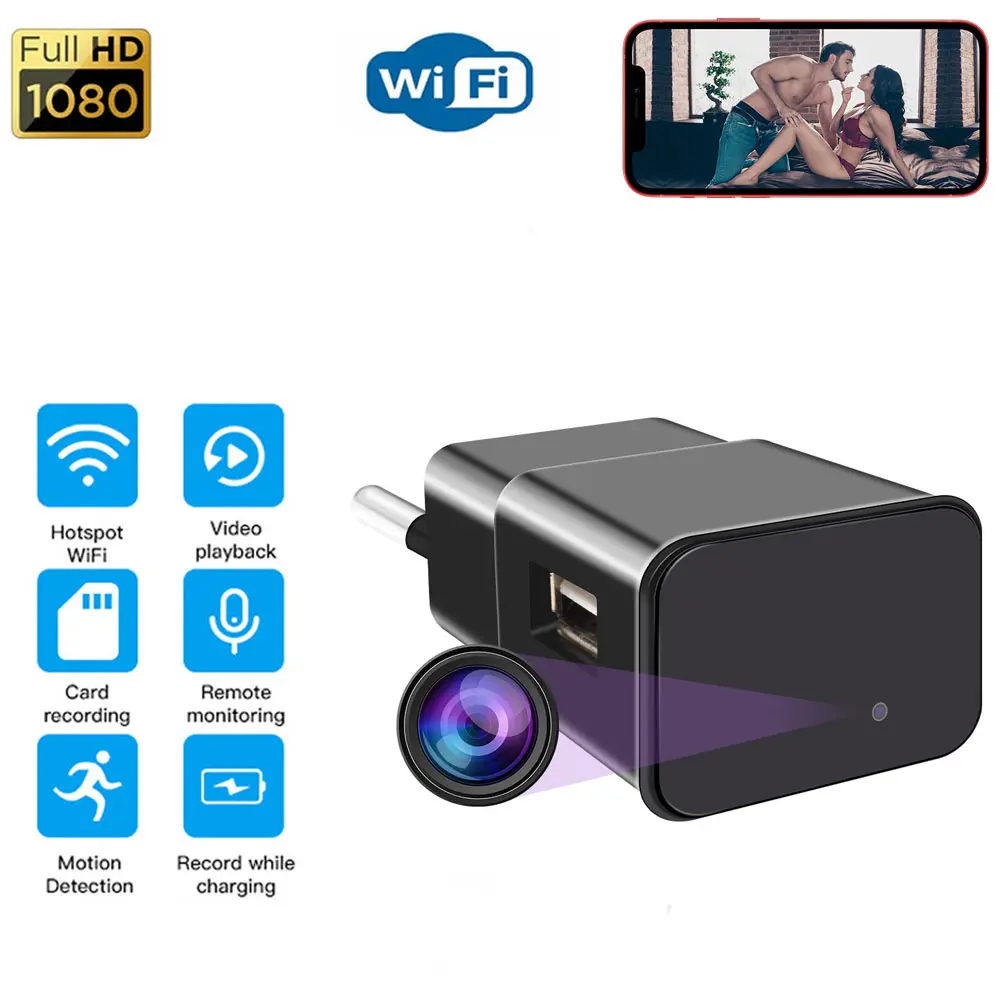 Mini Surveillance Cameras with WiFi 1080P HD Smart Home Security IP Camera Multifunction USB Camcorder Video Audio Recorder DVR |