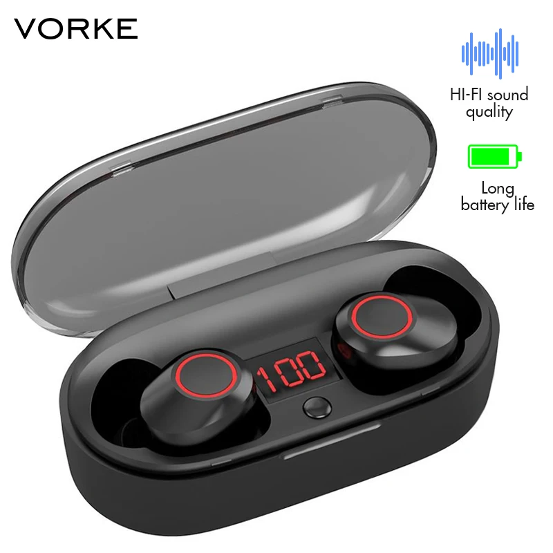Vorke T14 TWS наушники Bluetooth 5 0 водонепроницаемые мини беспроводные чип HIFI 3D стерео с