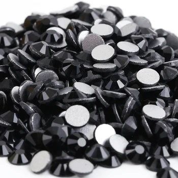

Black 3D Nail Art Decorations ss3 ss4 ss5 ss6 ss8 ss10 ss12 ss16 ss20 ss30 ss34 Crystal Nails Non HotFix Rhinestones