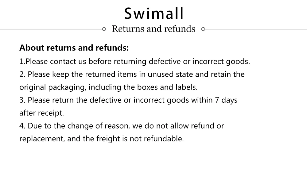关于退货和退款