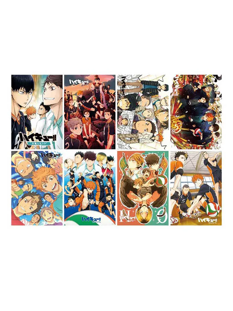 8 шт./компл. Haikyuu Shoyo Tooru Koushi Wakatoshi Ryunosuke Аниме Манга настенный плакат