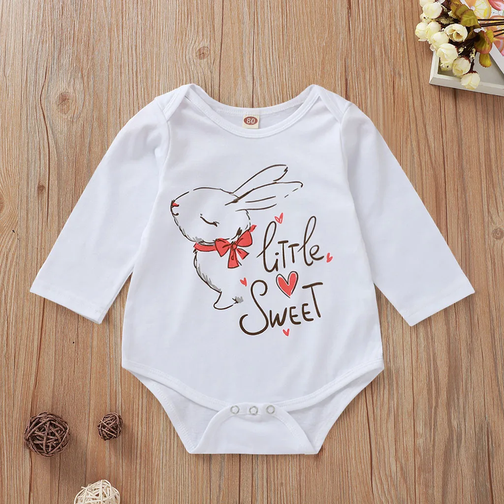 

Easter Day Cartoon Rabbit Bodysuit Long Sleeve Newborn Baby Boy Clothes Spring Bed Crib Jumpsuit Bunny Toddler Girls Bodysuits