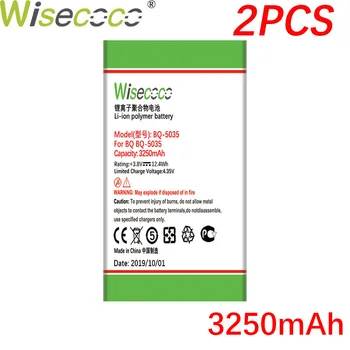 

Wisecoco BQ5035 2PCS 3250mAh New Produced Battery For BQ-5035 BQS5035 BQS-5035 Velvet Phone Battery Replacement+Tracking Number