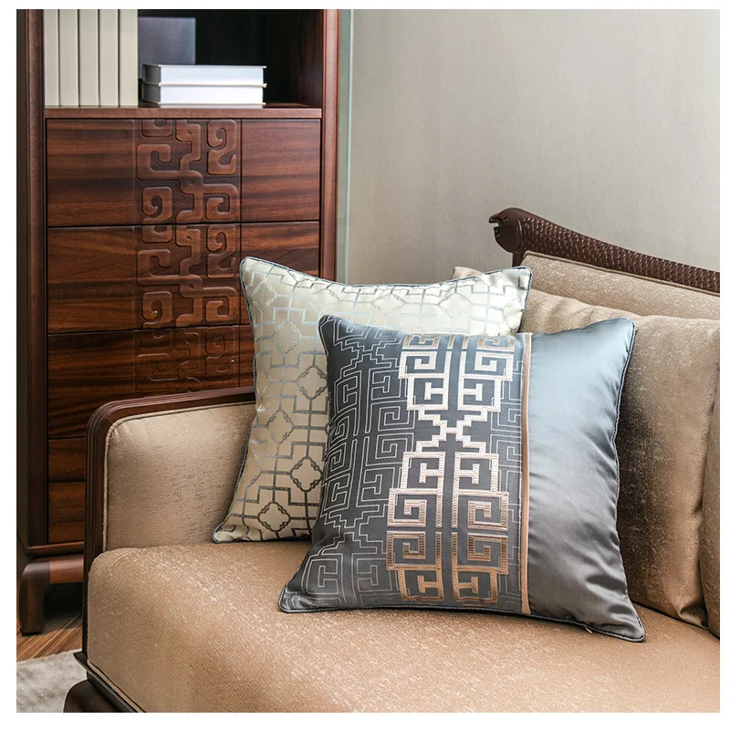 Модный высококачественный чехол для подушки в китайском стиле, для домашнего декора, для отеля, офиса, модели, комнаты, талии 45 см, 30x50, чехол для подушки, полиэстер, жаккард