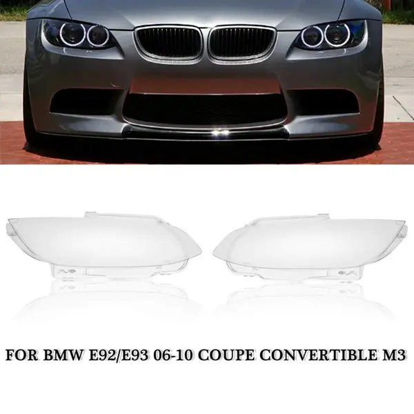 

1PC Left/Right Car Headlight Cover Headlamp Lens Cover Fit For BMW E92 E93 Coupe M3 328i 335i Cabrio 2006 2007 2008 2009 2010