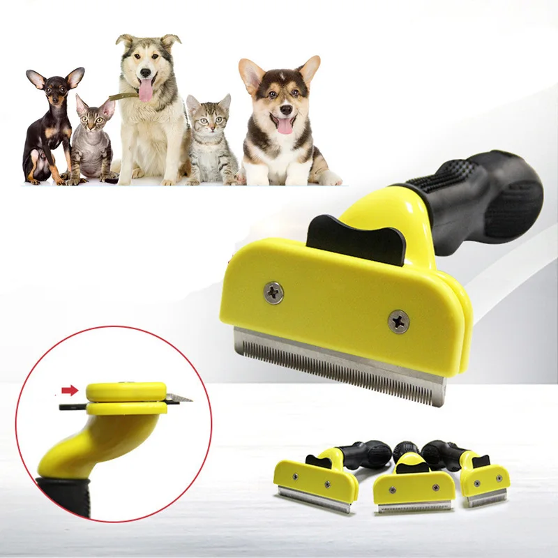 Pet удаляет волоски кошки и собаки расческа для волос короткая средняя собака щетка приспособление для очистки лап собака расческа для собак Уход расческа