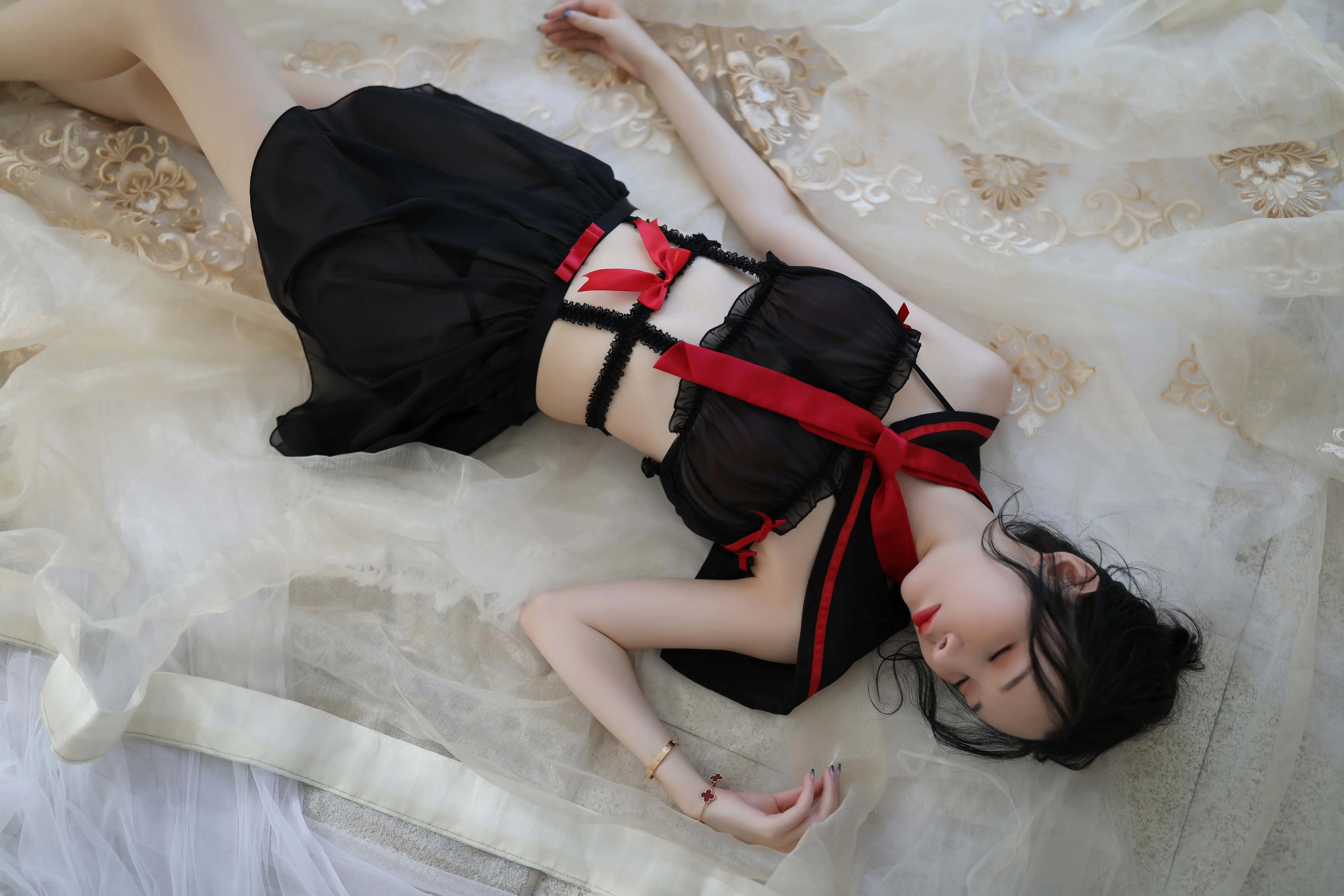 Зима красота девушка лук японский сексуальный короткий сна платье матросские лацканы Перспектива Кружева Ночная рубашка пижамы Студенческая форма