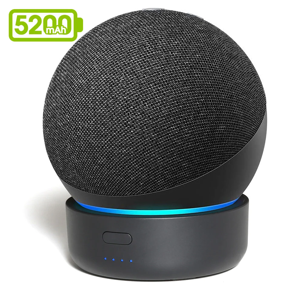 Hot Products! GGMM D4 Original Docking Station For Echo Dot 4th Gen Portable Battery Base For Amazon Alexa Smart Speaker Holder Mount Charger