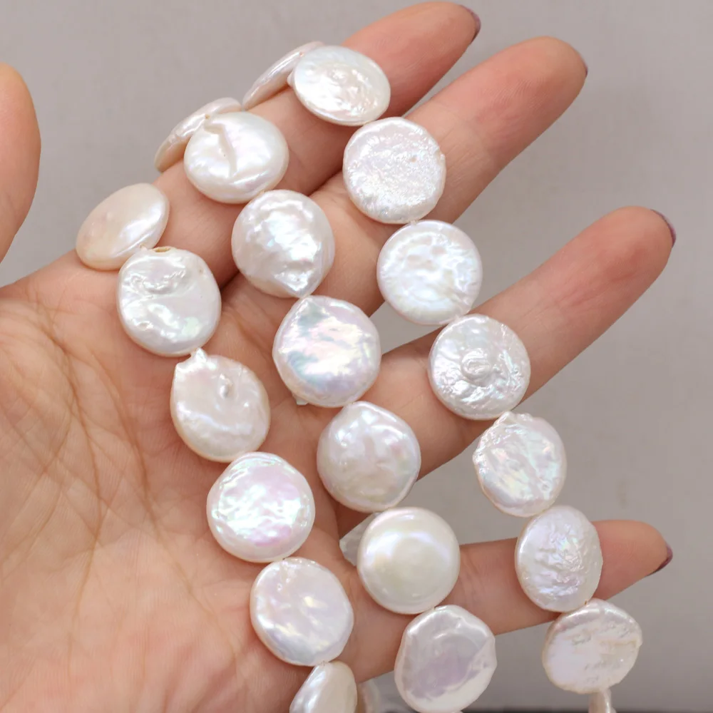 Natural Freshwater Pearl Irregular Coin Baroque Loose Beads For Jewelry Making DIY Bracelet Earrings Necklace Accessory