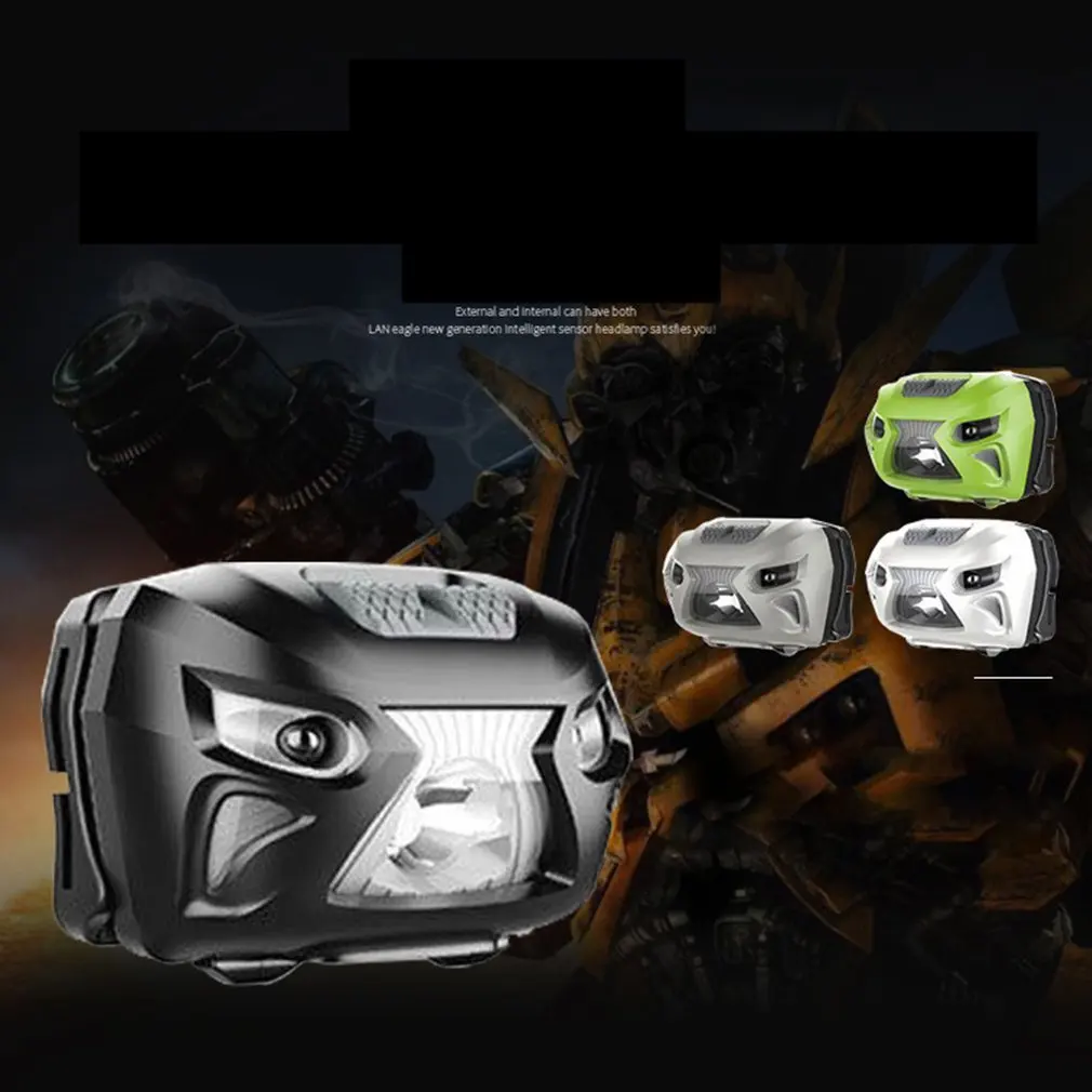 Portable Usb Charging Sensor Headlights Led Night Running Sensor Lights Night Fishing Supplies Headlights