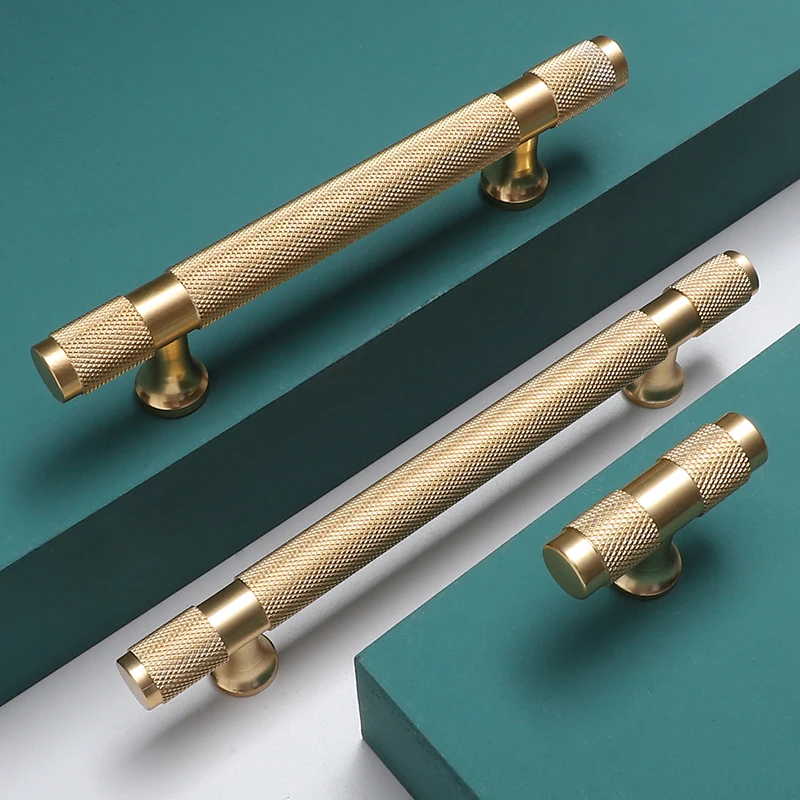 Metal Furniture Cabinet Drawer Handle Gold Black Luxury T Bar Cupboard Kitchen Wardrobe Dresser Door Pull Knob Handle Hardware Furniture Handles Kitchen Door Handles