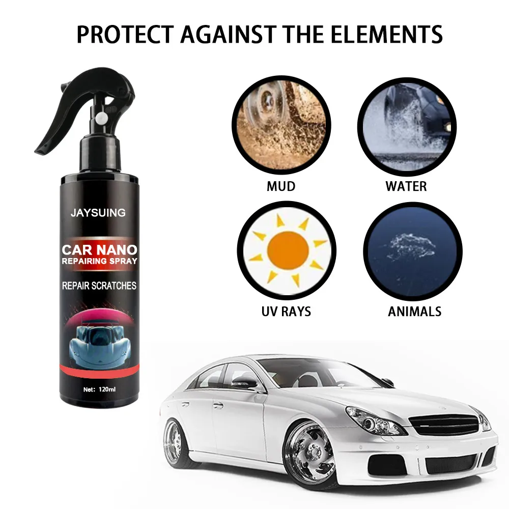

120ml Car Paint Care Nano Repairing Spray Oxidation Liquid Ceramic Coat Hydrophobic Glass Protect Your Car From Scratching Auto