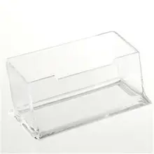 Présentoir en plastique acrylique 1 pièce, nouveau bureau Transparent, porte cartes Transparent, bureau, étagère, boîte de rangement