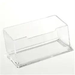 Présentoir en plastique acrylique 1 pièce, nouveau bureau Transparent, porte cartes Transparent, bureau, étagère, boîte de rangement 