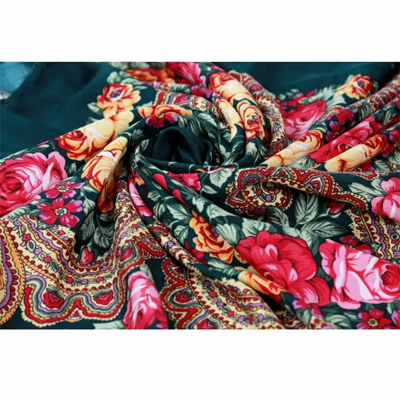 Высокое качество женский шарф с принтом зимние теплые шали и палантины модный головной платок Роскошные осенние шарфы для женщин русские