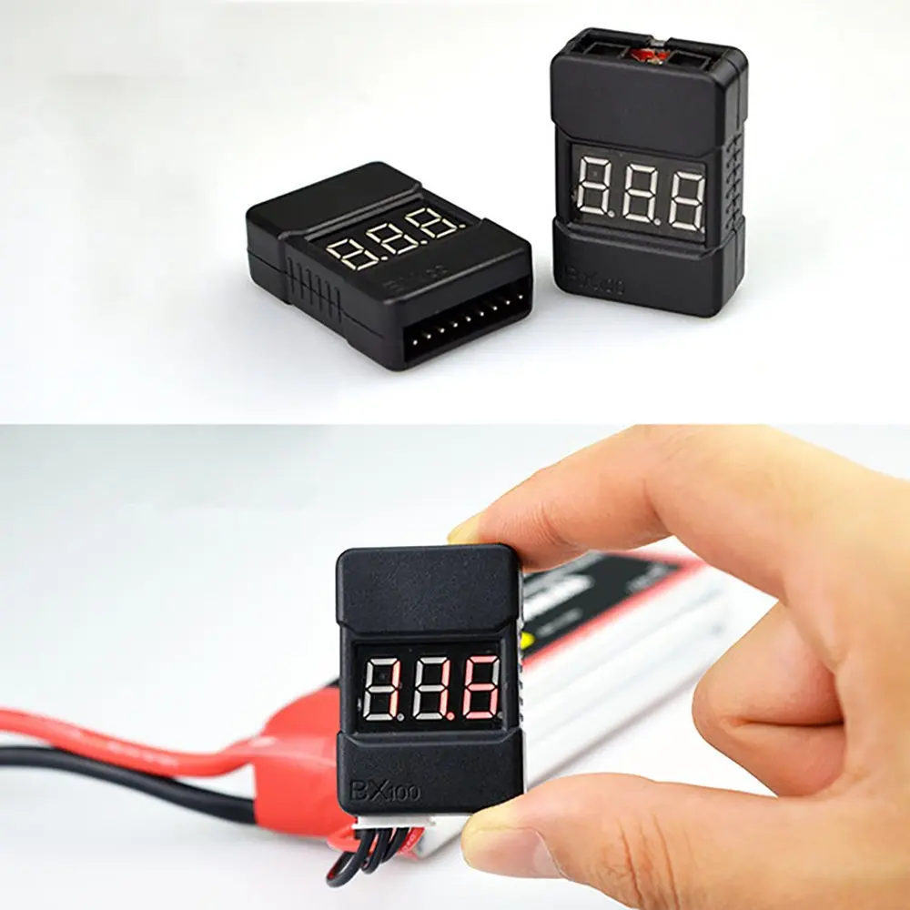 BX100 1 8S Lipo тестер напряжения батареи/сигнал тревоги низкого напряжения/проверка