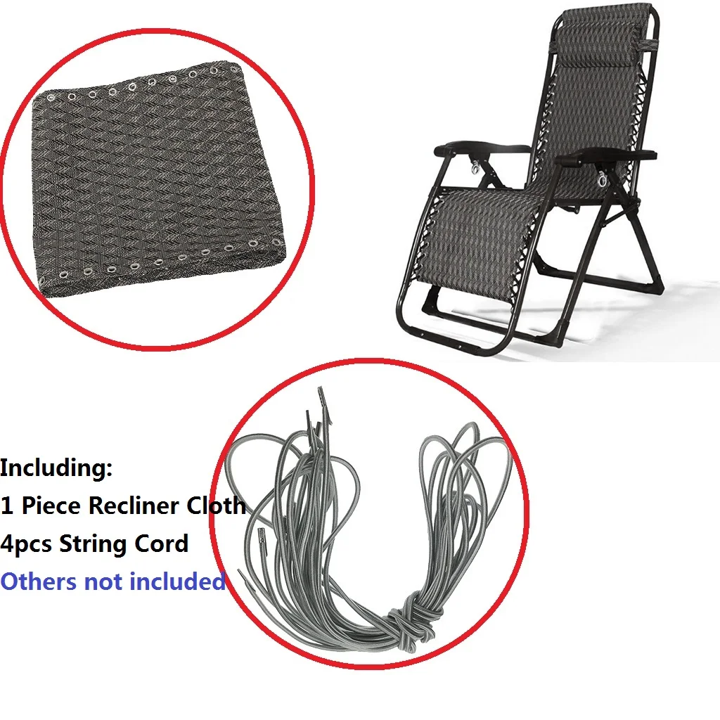 Tessforest Couch Cloth Replacement &4 Lace Beach Leisure Chair Parts for Chair 160X43cm Rhombus 