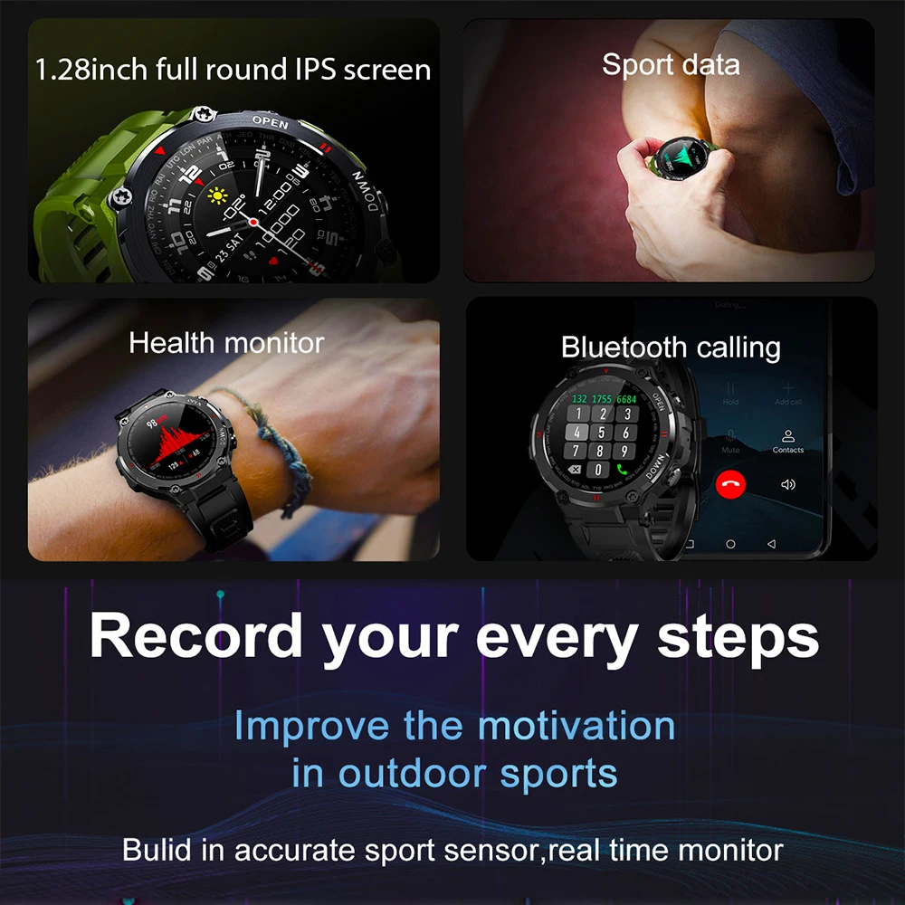 Modos de Esportes Exibir o Tempo Inteligente para Android Nova Chamada Smartver Multi Bluetooth-compatível Relógio Ios Telefone 2022 Bluetooth5.0 - Image 2